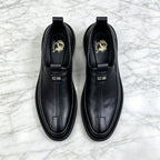 Men’s Red/Black Slip-On Dress Loafers