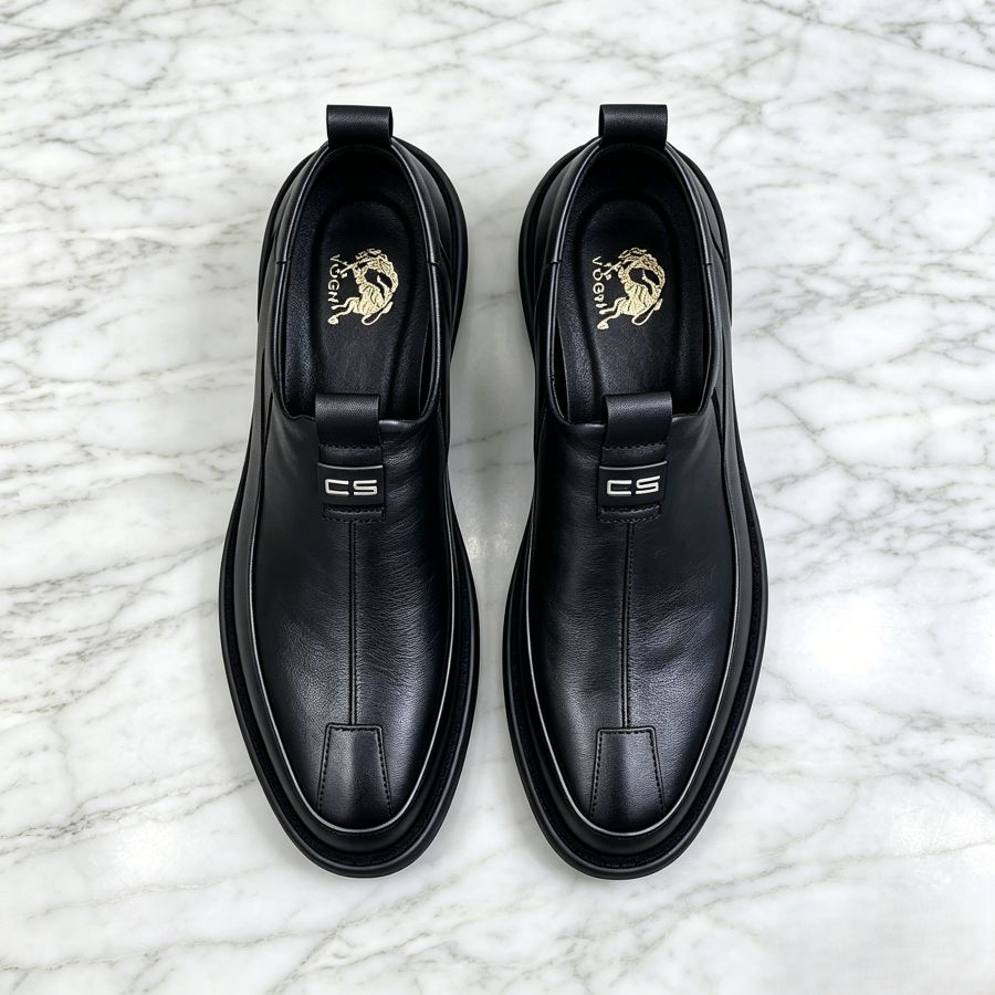 Men’s Red/Black Slip-On Dress Loafers