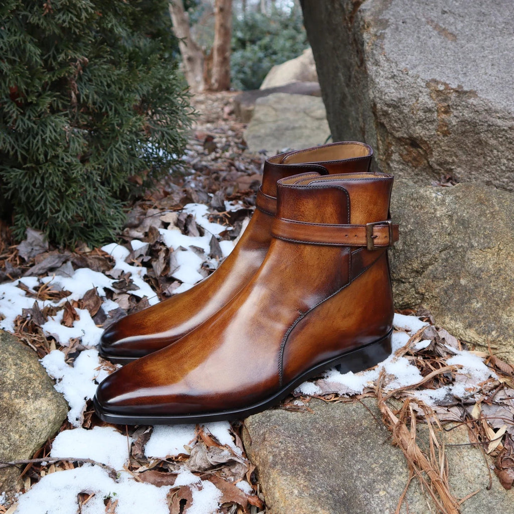 Men's Cowhide Chelsea Boots - Square Toe