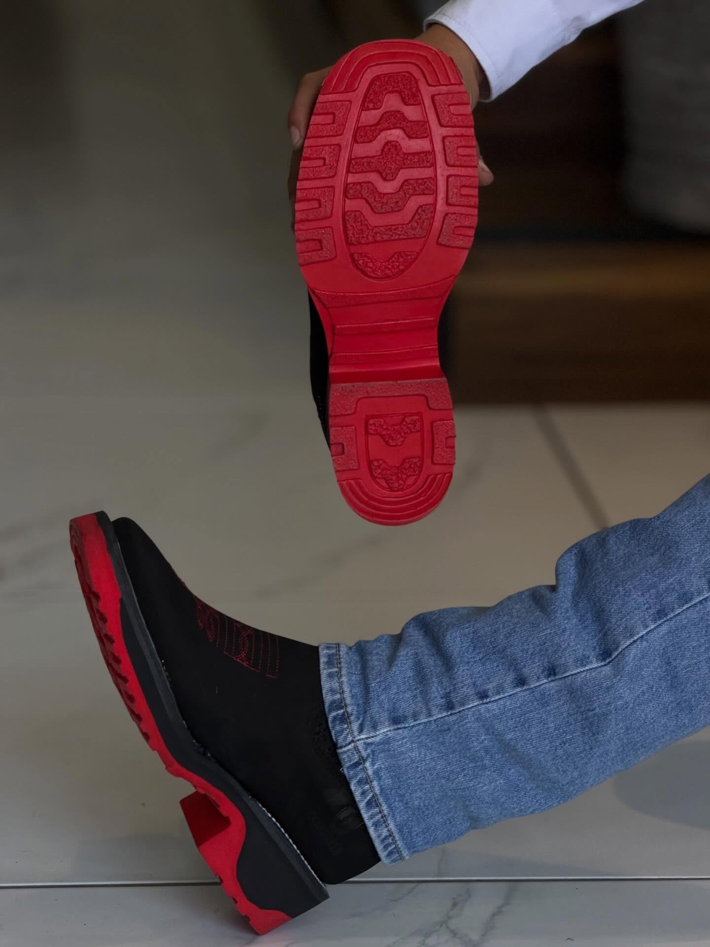 Men's premium red-soled cowboy boots