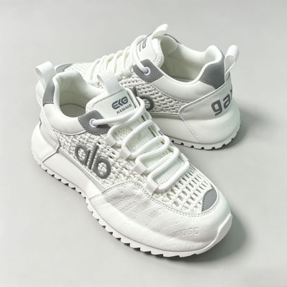 Hollow Mesh Platform Casual Sneakers