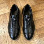 Men’s Premium Leather Casual Shoes with Quick-Turn Lacing