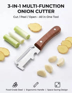 3-in-1 Serrated Peeling Knife Premium Vegetable Peeler
