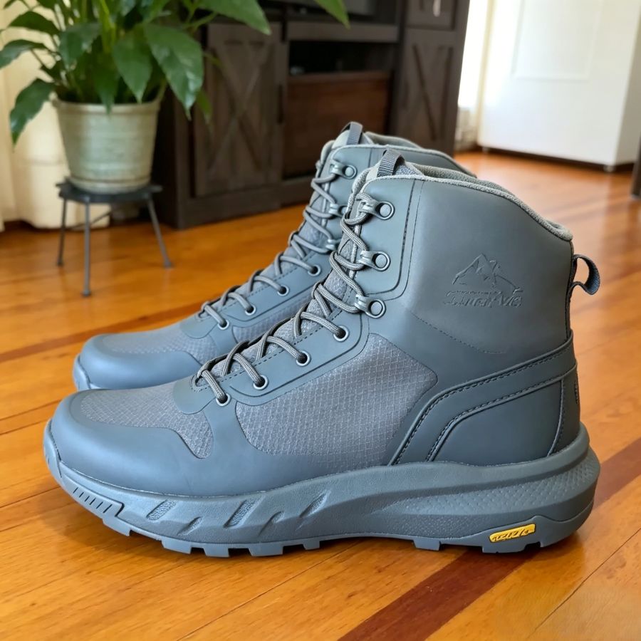 Men's Breathable Side-Zip Work & Trail Shoes