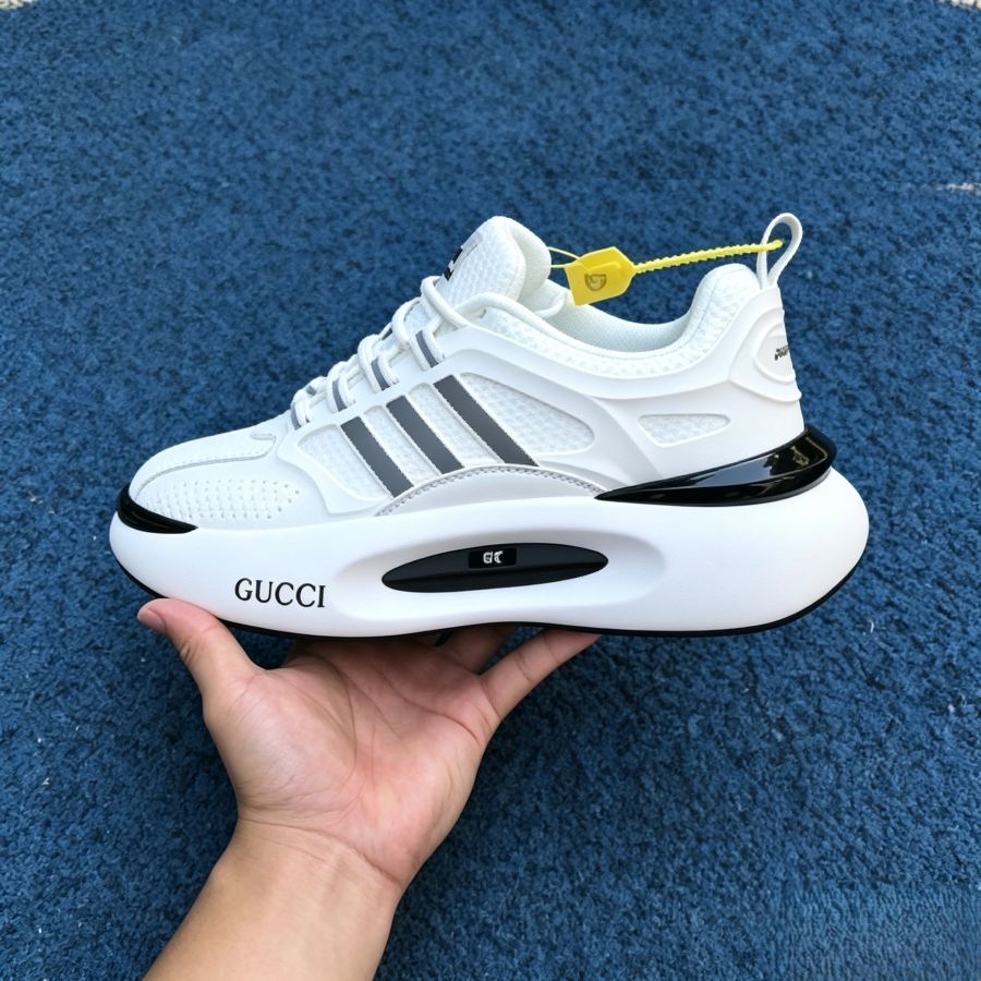 Breathable Mesh Oversized Platform Casual Sneakers