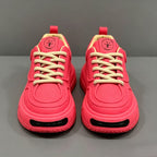 Neon Blush Chunky Platform Sneakers