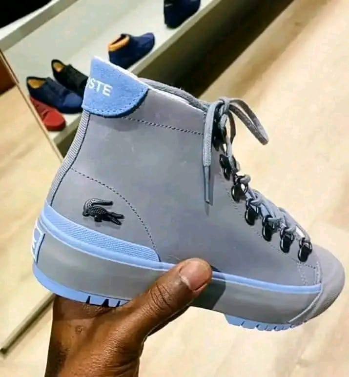 Luxury high-top leather sneakers