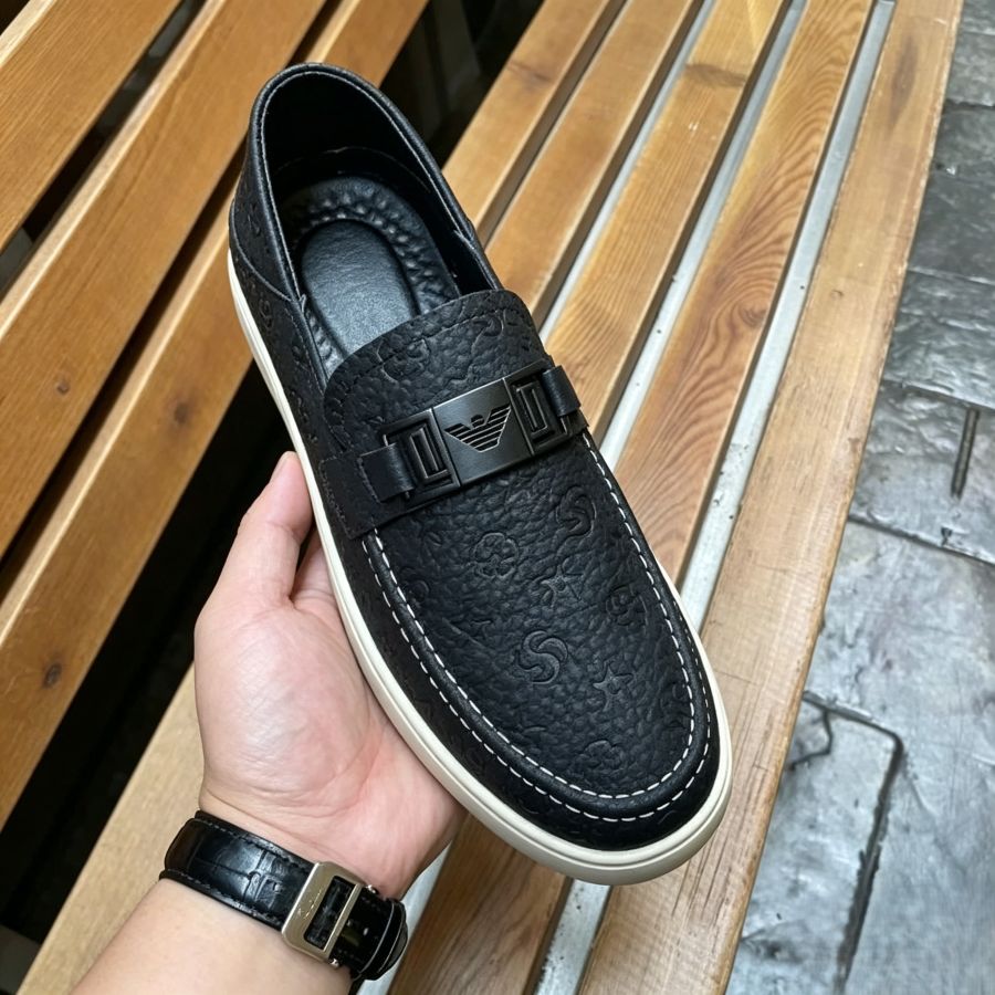 Metal Buckle Casual Loafers for Men