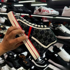 Luxury Inspired Monogram High Top Canvas Casual Shoes