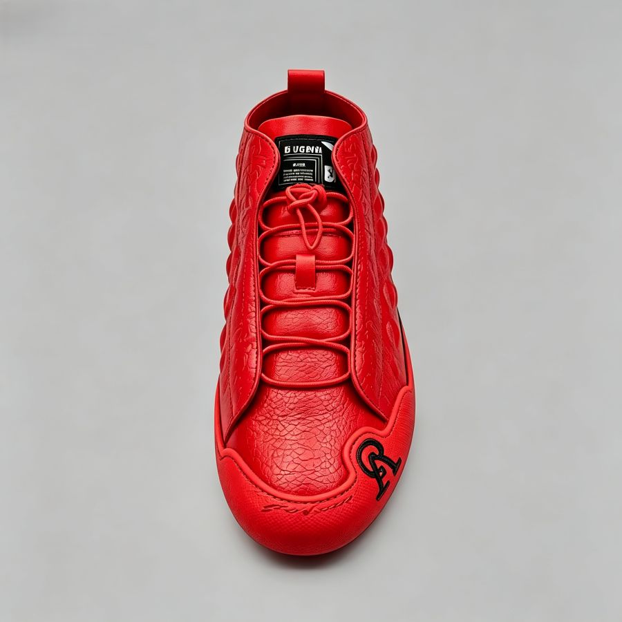 Luxury Inspired Croc Textured Mid-Top Fashion Shoes