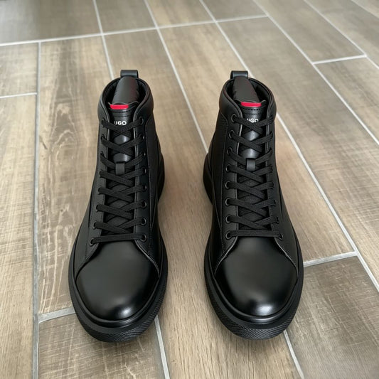 Men’s All-Black Mid-Top Lifestyle Boots