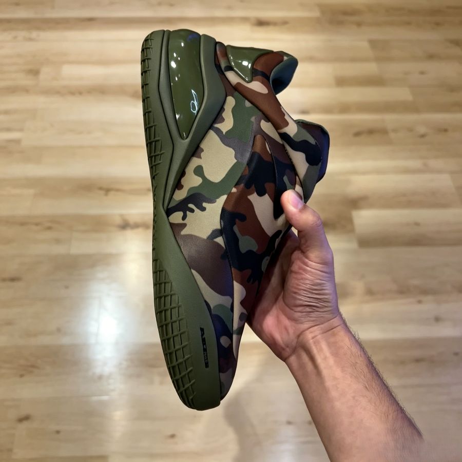 Men’s Camouflage Zip-Up Mid-Top Casual Sneakers