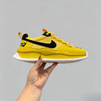 Men’s Yellow & Black Mesh Breathable Running Sneakers