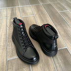Men’s All-Black Mid-Top Lifestyle Boots