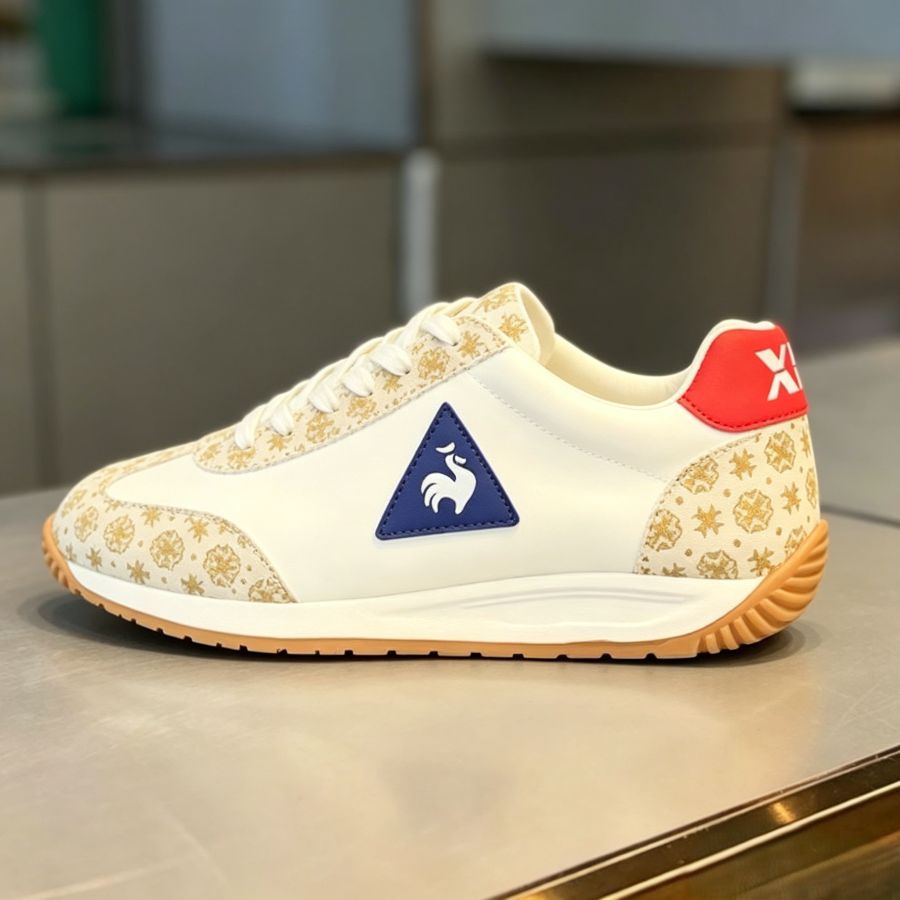Classic Rooster Logo Retro Running Shoes for Men