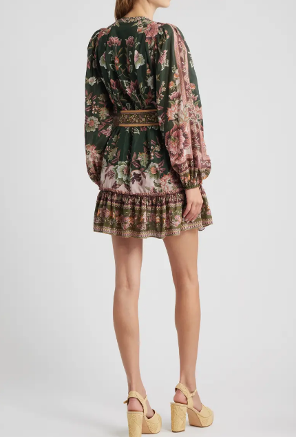 Fall Floral Short Dress