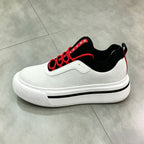Men’s White Mesh Platform Sneakers