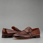 Men’s Python Penny Loafers - Formal & Casual Slip-On Shoes