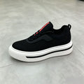 Men’s Black Mesh Platform Sneakers