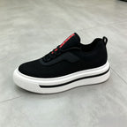 Men’s Black Mesh Platform Sneakers