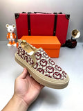 Luxury-Inspired Monogram Canvas Sneakers