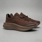 Men’s Brown Perforated Mesh Platform Running Sneakers