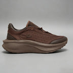 Men’s Brown Perforated Mesh Platform Running Sneakers