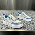 Men's Summer Mesh Denim Chunky Sole Sneakers
