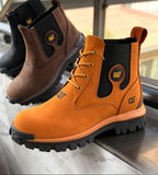 Rugged Slip-On Chelsea Work Boots