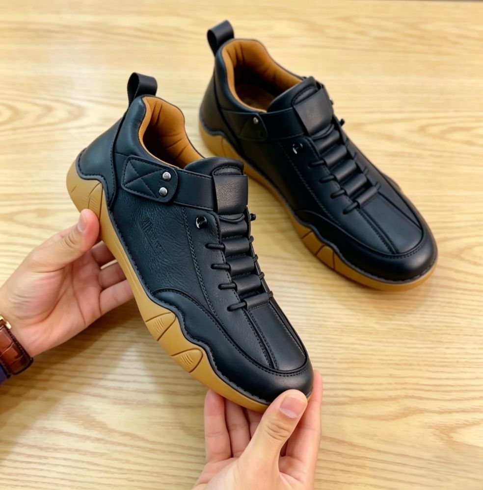 Men's Casual Leather Slip-On Loafers