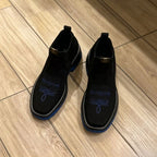 Square Toe Western Embroidered Chelsea Boots