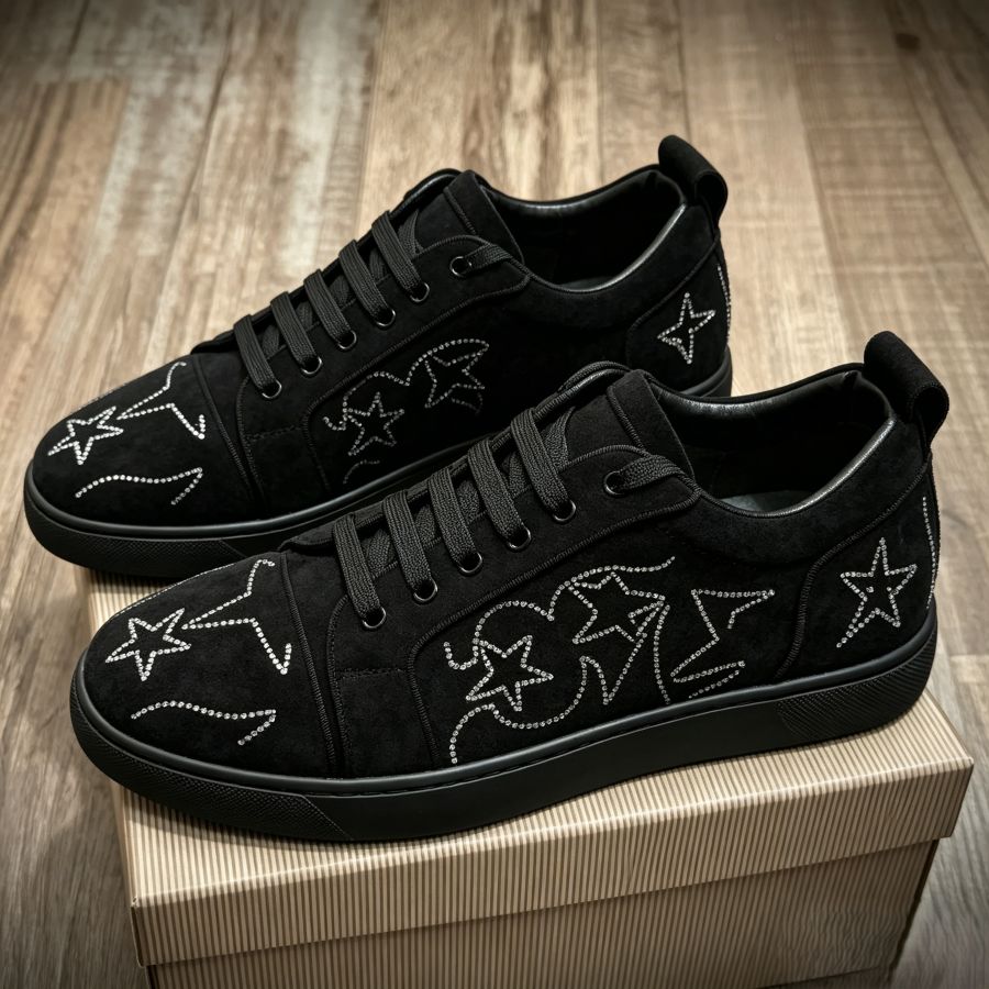 Men's Luxury Crystal Star Casual Walking Shoes