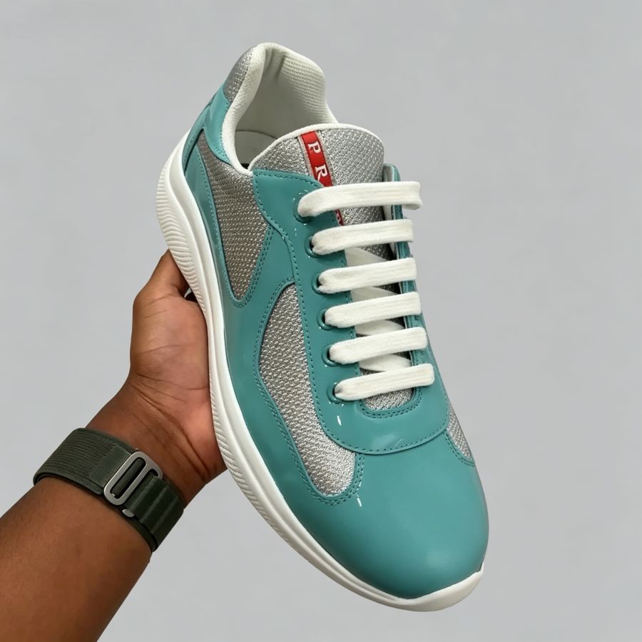 Men's Luxury Patent Leather Casual Sneakers