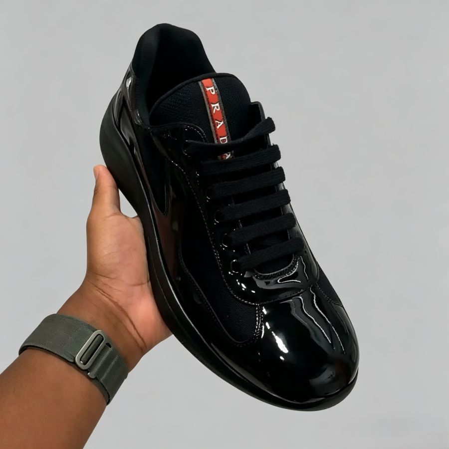 Men's Luxury Patent Leather Casual Sneakers