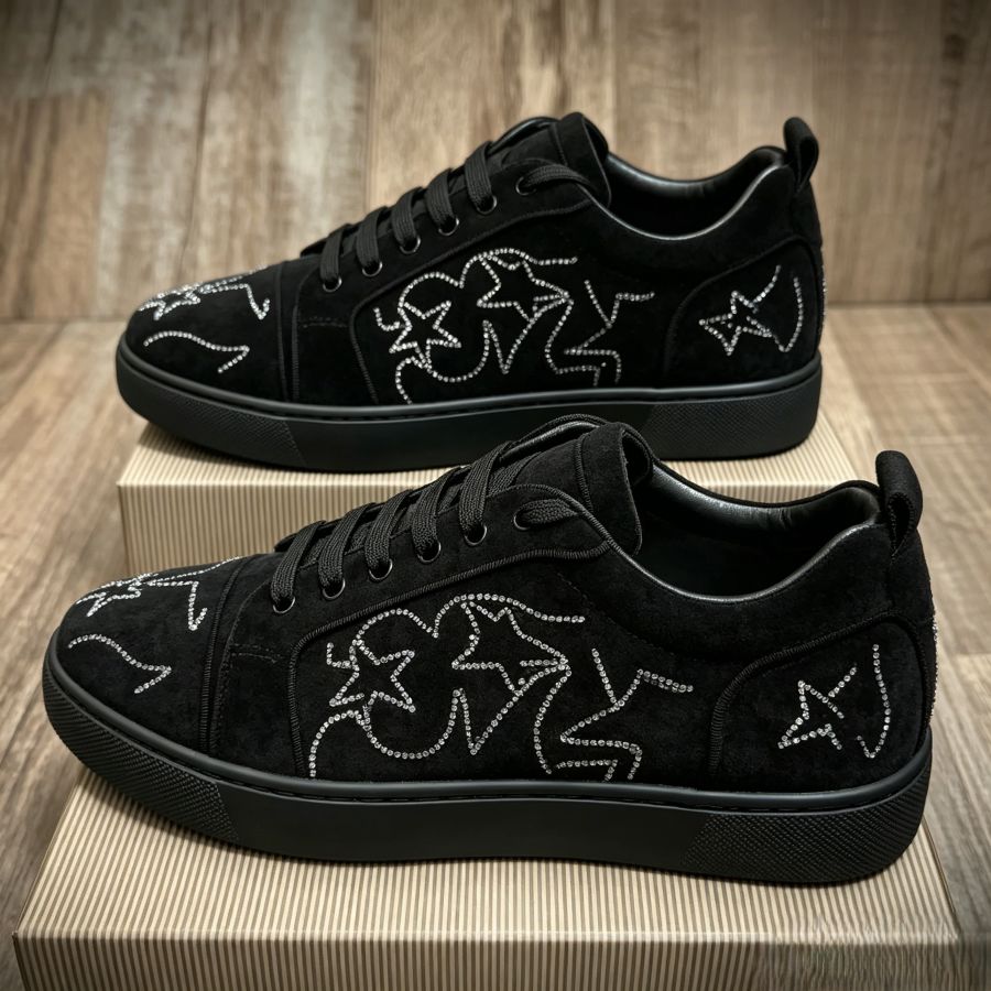 Men's Luxury Crystal Star Casual Walking Shoes