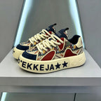 Men's Vintage Aztec Pattern Thick Sole Sneakers