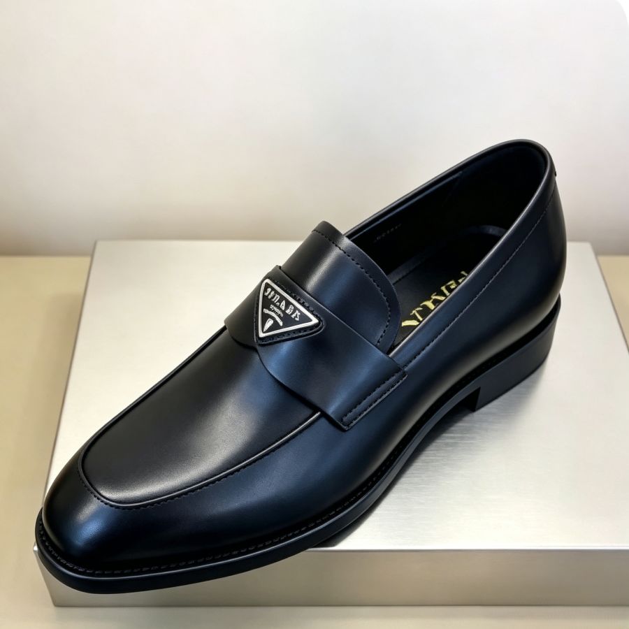 Black Luxury Leather Loafers