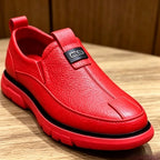 Men’s Red/Black Slip-On Dress Loafers