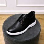 Men's premium leather Oxford casual shoes