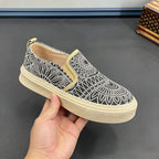 Men's Bohemian Mandala Pattern Slip-On Sneakers