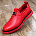 Men’s Red/Black Slip-On Dress Loafers