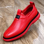 Men’s Red/Black Slip-On Dress Loafers