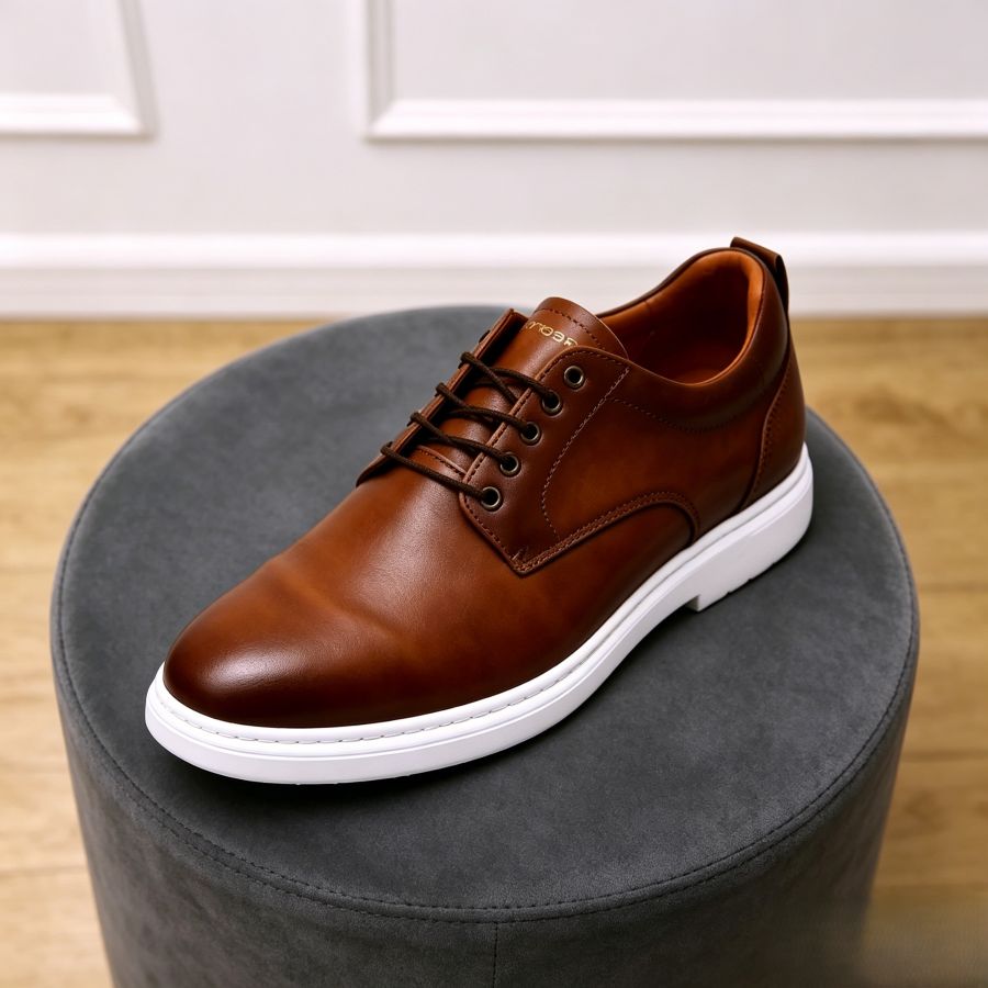 Men's premium leather Oxford casual shoes