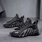 Black & Gray Chunky Tech Sneakers