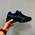 Men's Breathable Black & Blue Casual Running Shoes