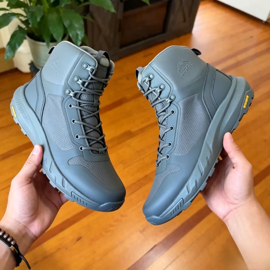 Men's Breathable Side-Zip Work & Trail Shoes