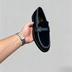 Men's Retro Suede Penny Loafers
