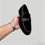 Men's Retro Suede Penny Loafers