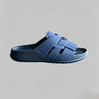 Men's Navy Blue Fringe Slide Sandals