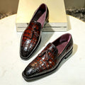Men’s Croc-Embossed Tassel Loafers